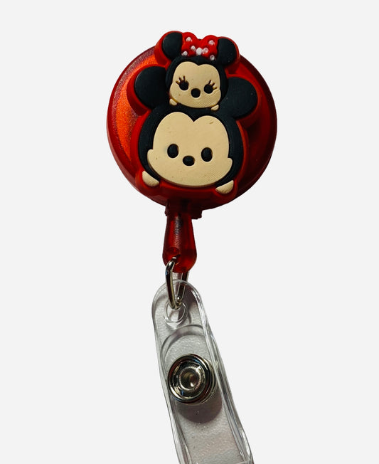 Minnie and Mickey Badge Reel