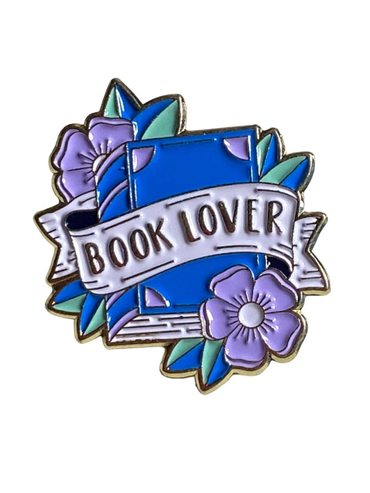 Book Lover Enamel Pin