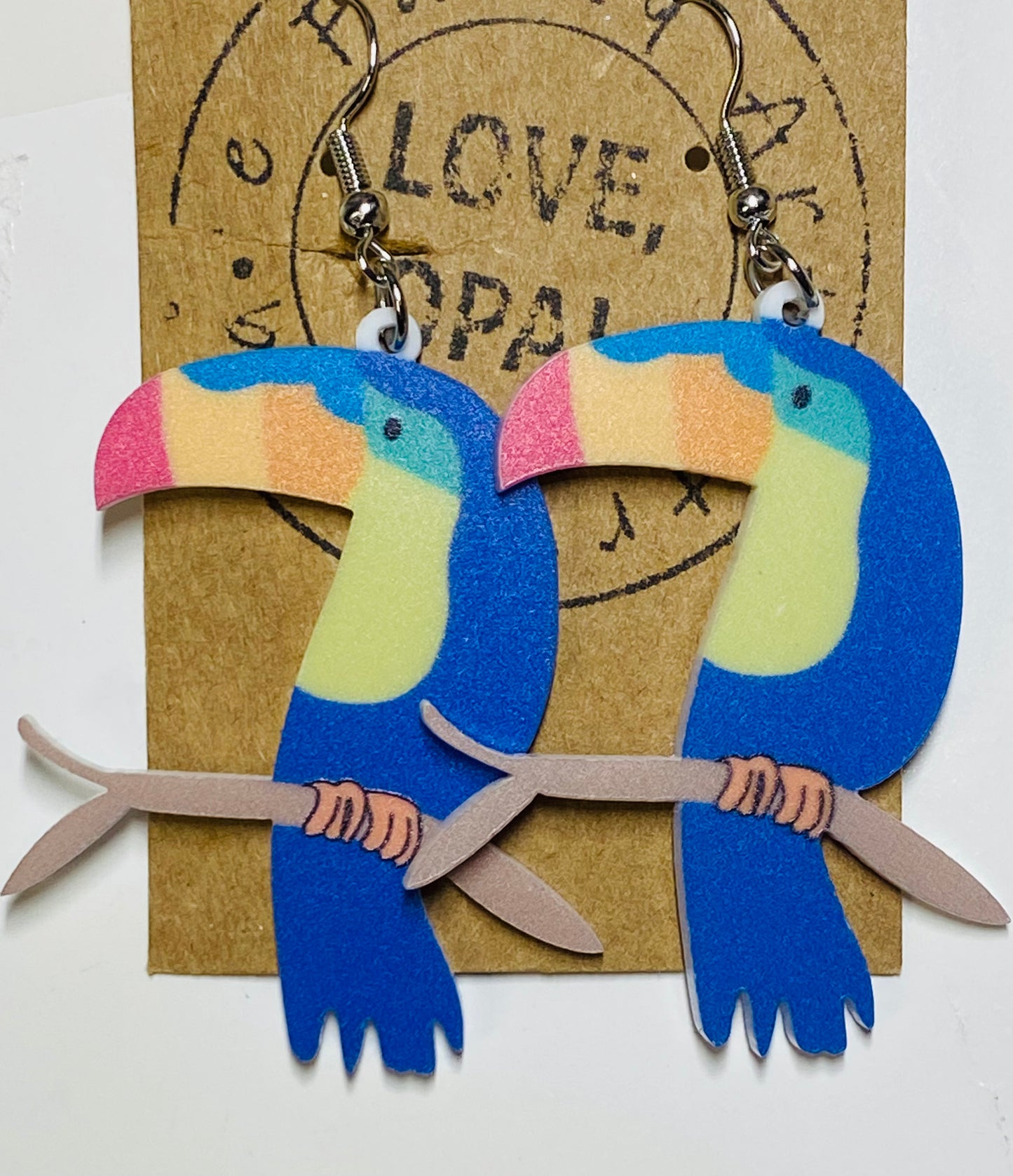 Toucan Dangle Earrings