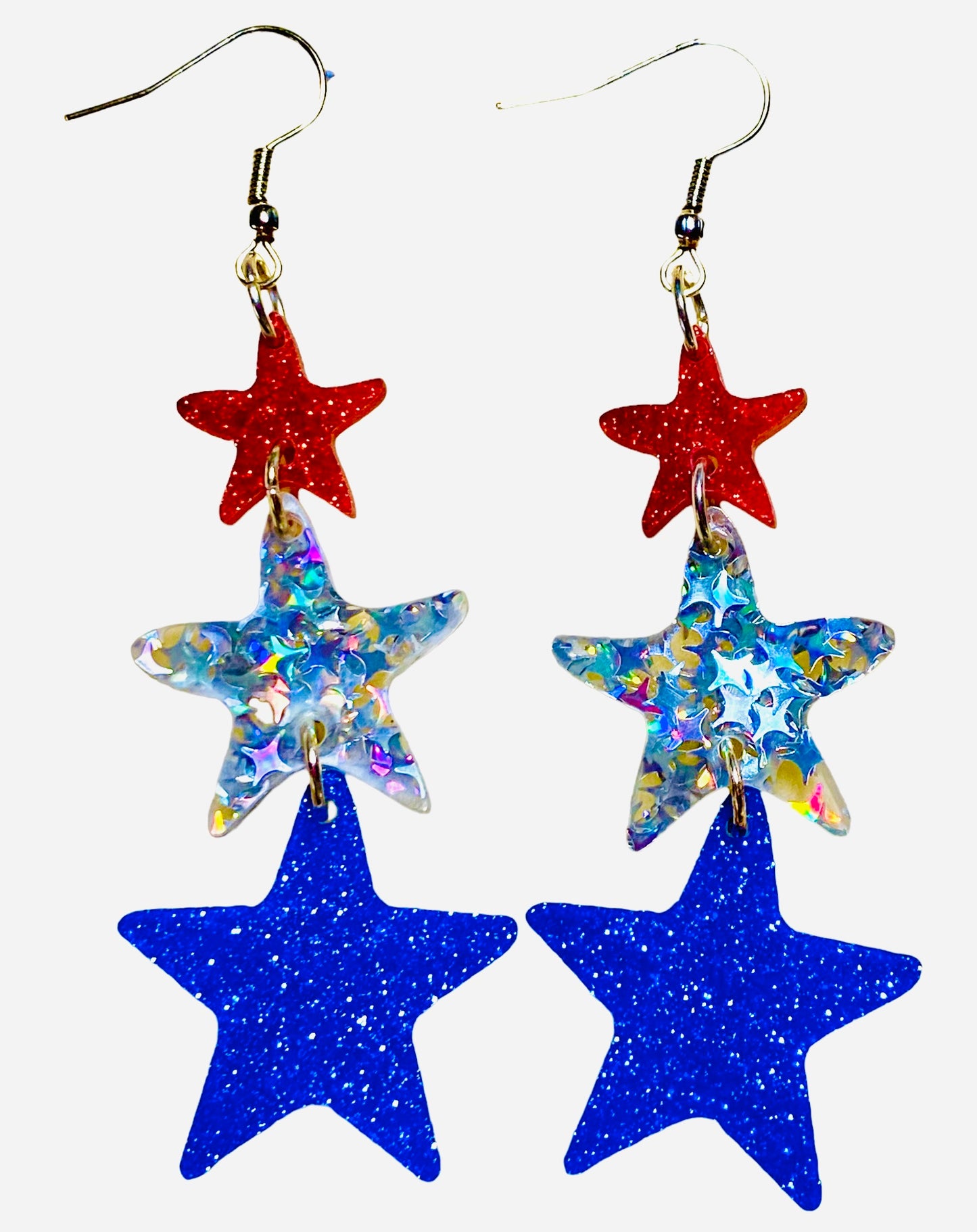 Star Spangled Dangle Earrings