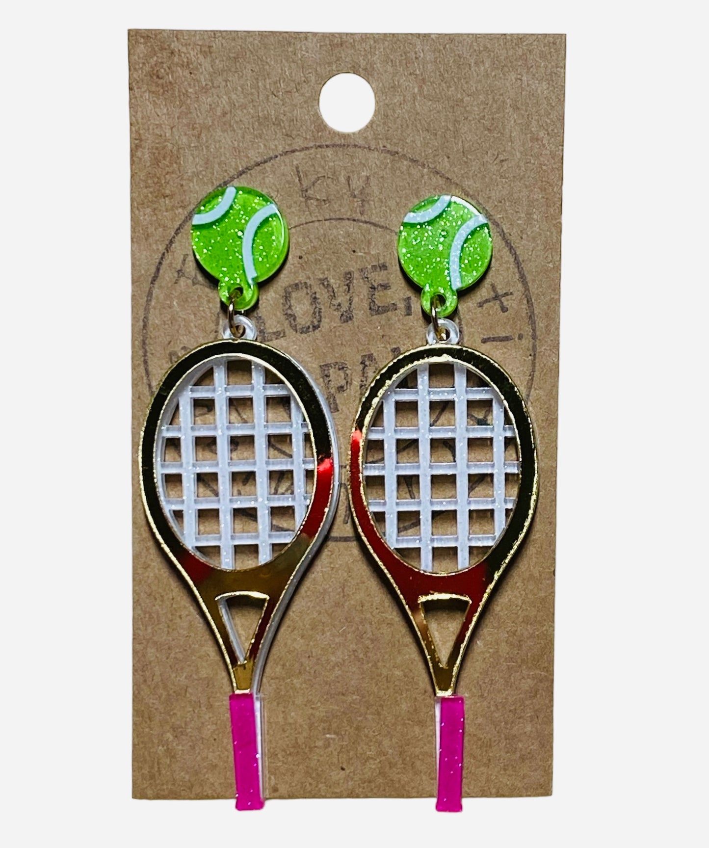 Tennis Dangle Earrings