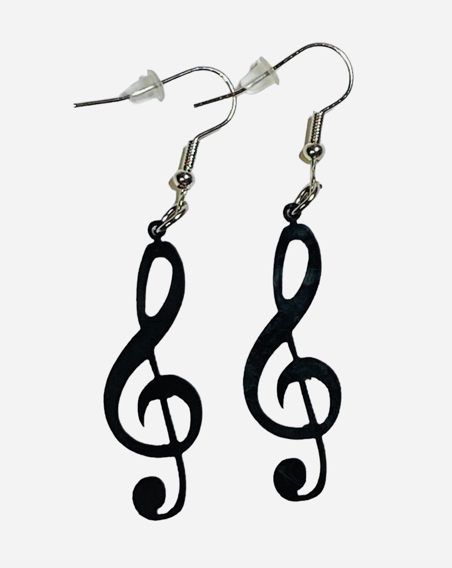 Treble Clef Dangle Earrings