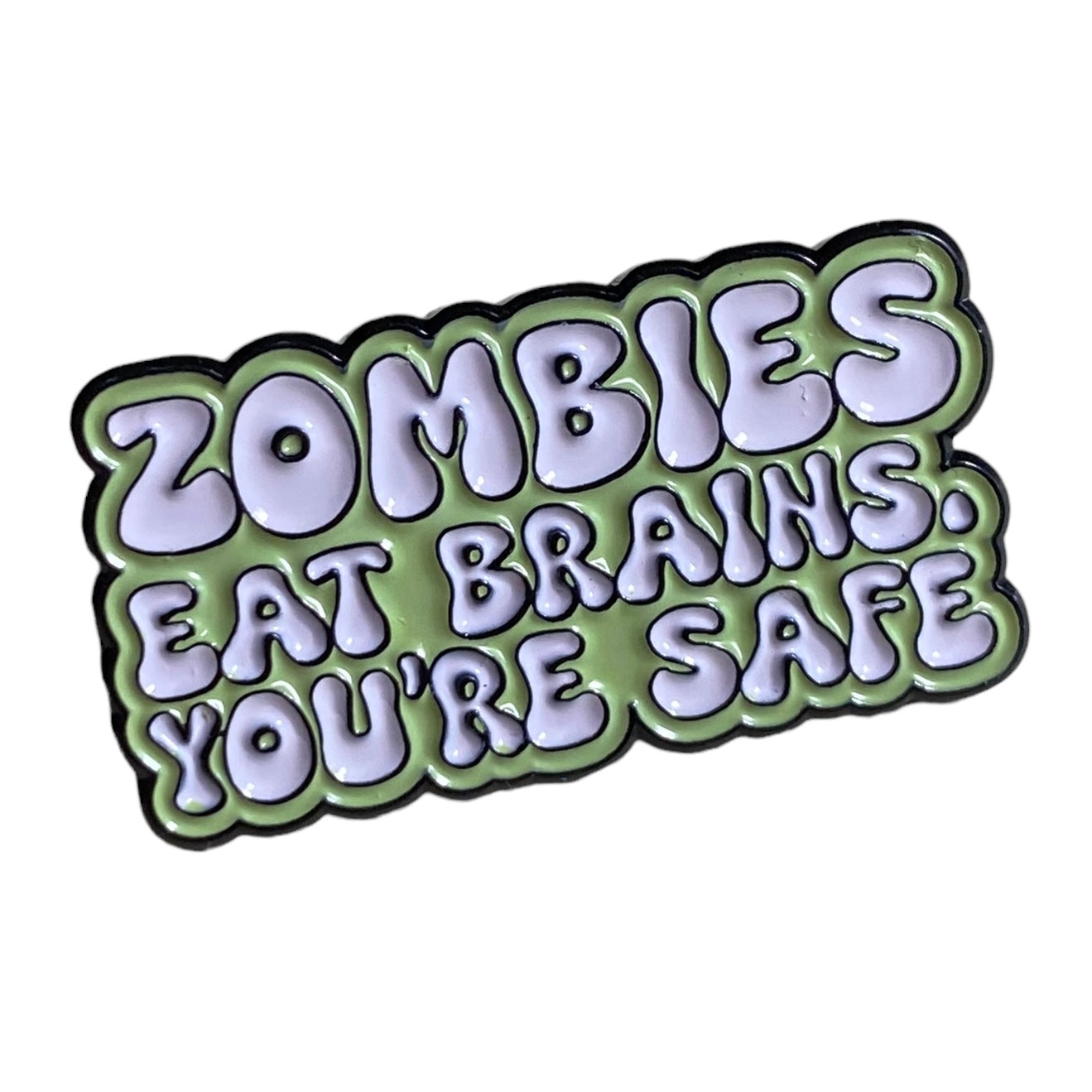 Zombie Brains Enamel Pin