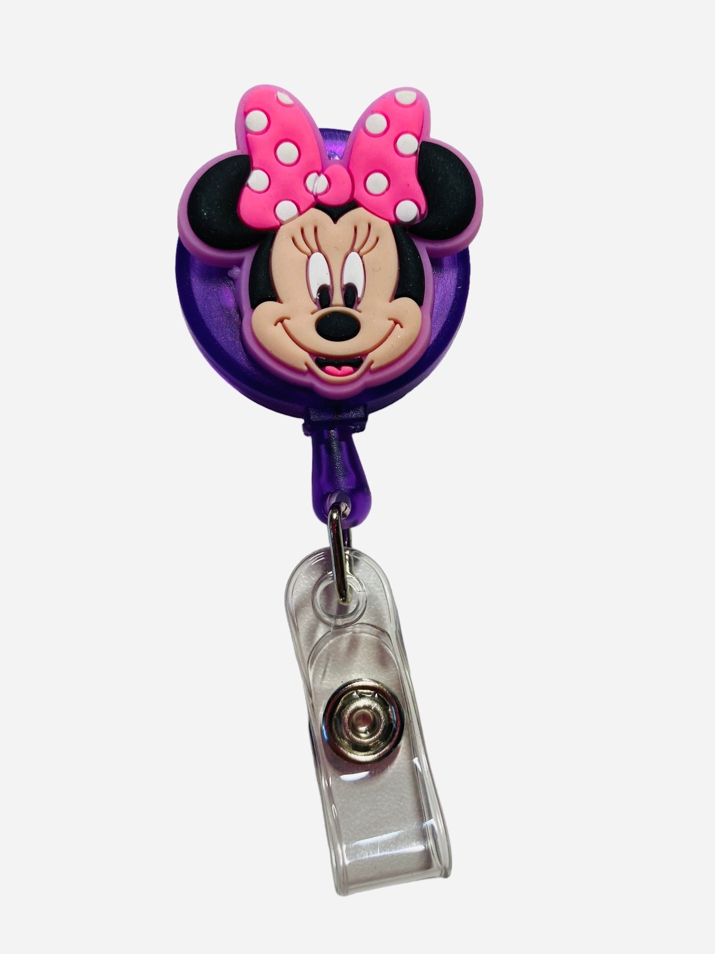 Minnie Face Badge Reel