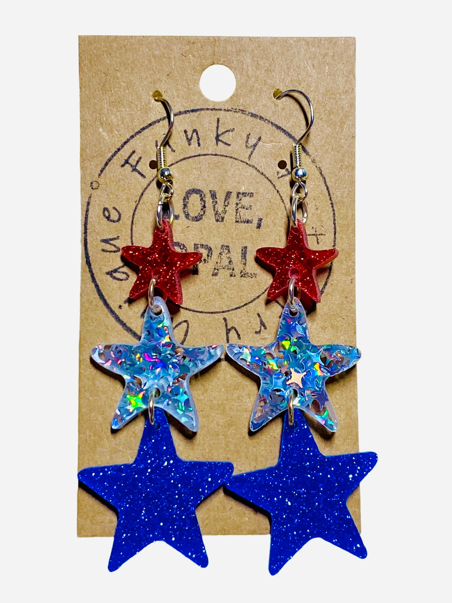 Star Spangled Dangle Earrings