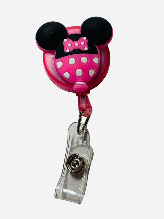 Minnie Mouse Badge Reel