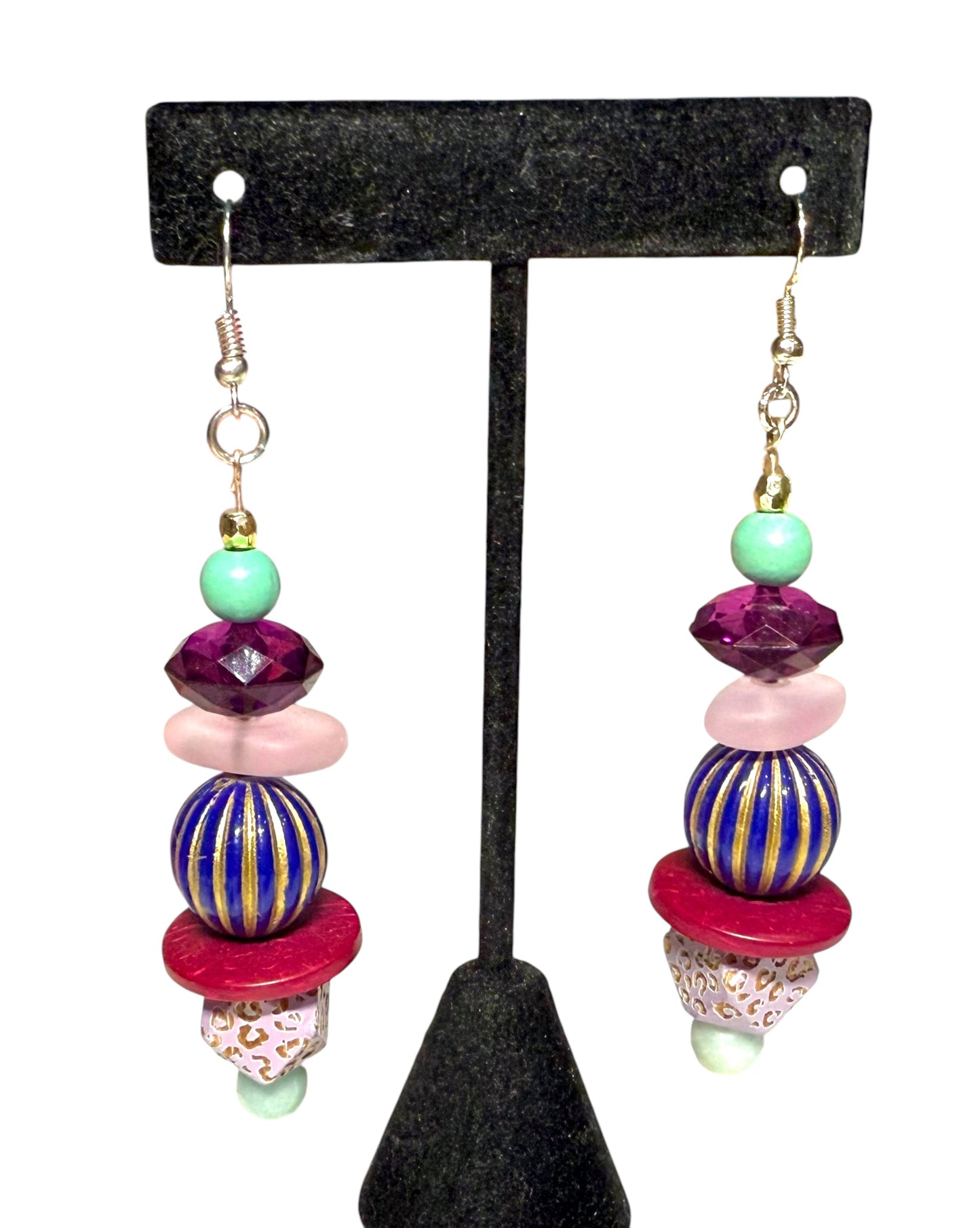 Purple Passion Beaded Earrings