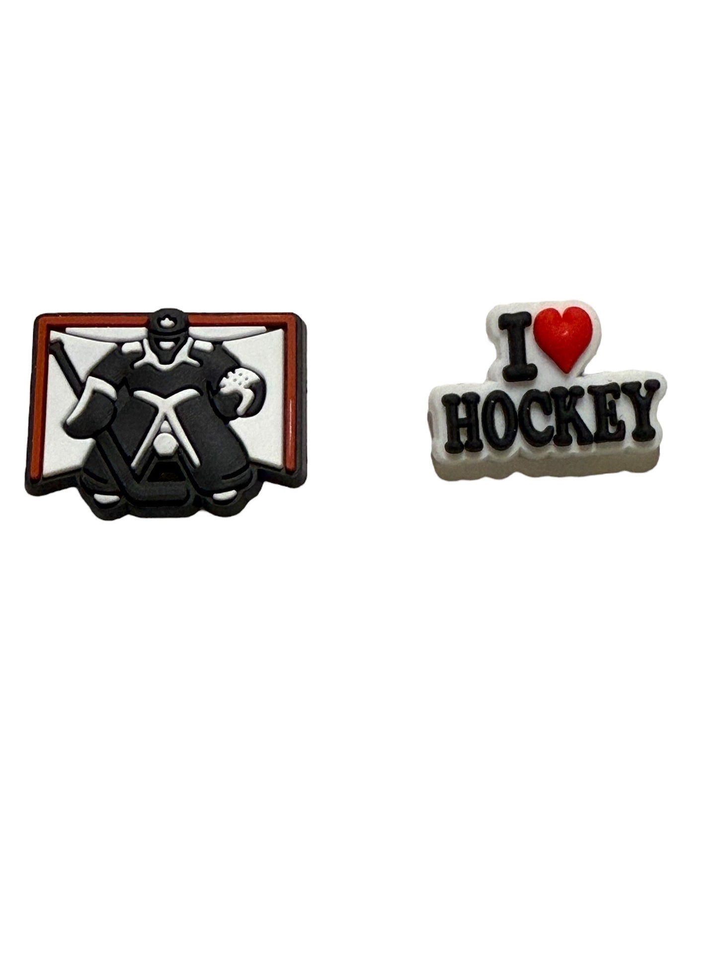 Hockey Themed Croc Charms 2 Pack